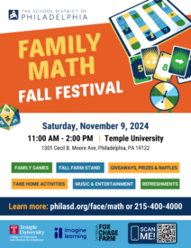 Family Math Event Flyer PNG